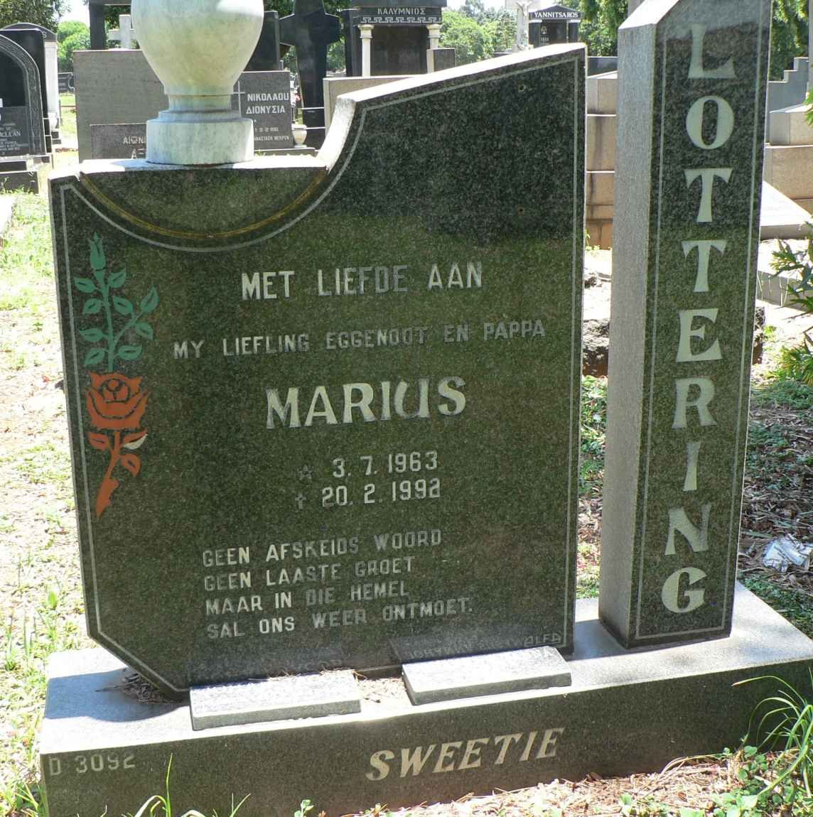 LOTTERING Marius 1963-1992