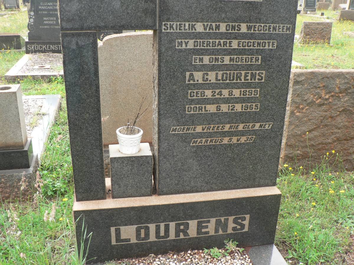 LOURENS A.C. 1899-1965
