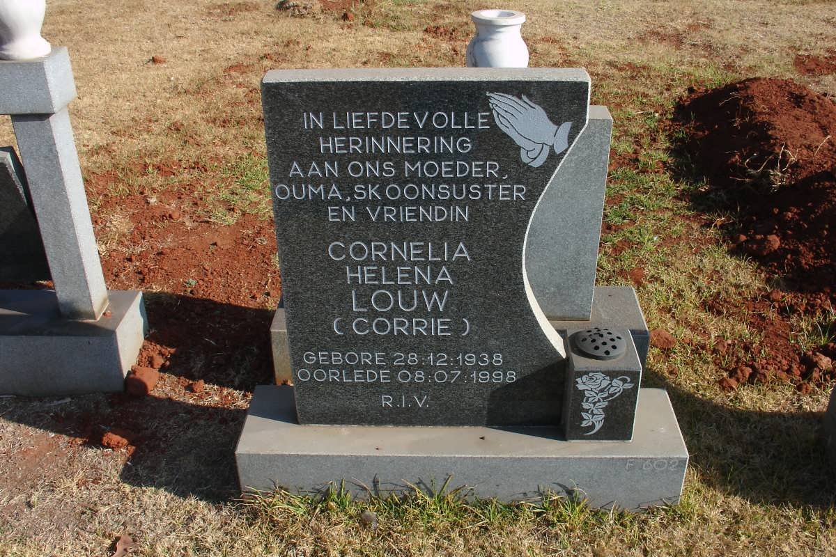 LOUW Cornelia Helena 1938-1998