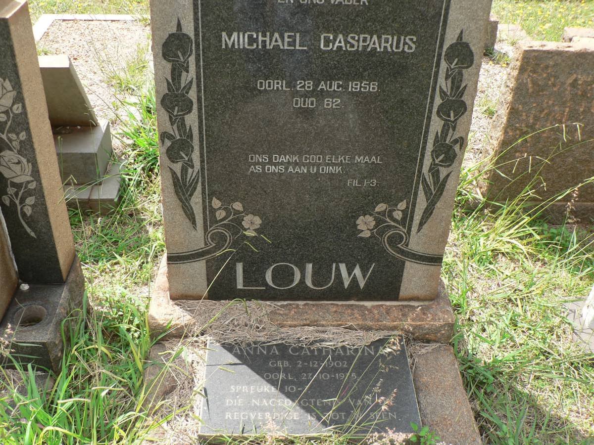 LOUW Michael Caspardus -1956 &amp; Anna Catharina 1902-1975