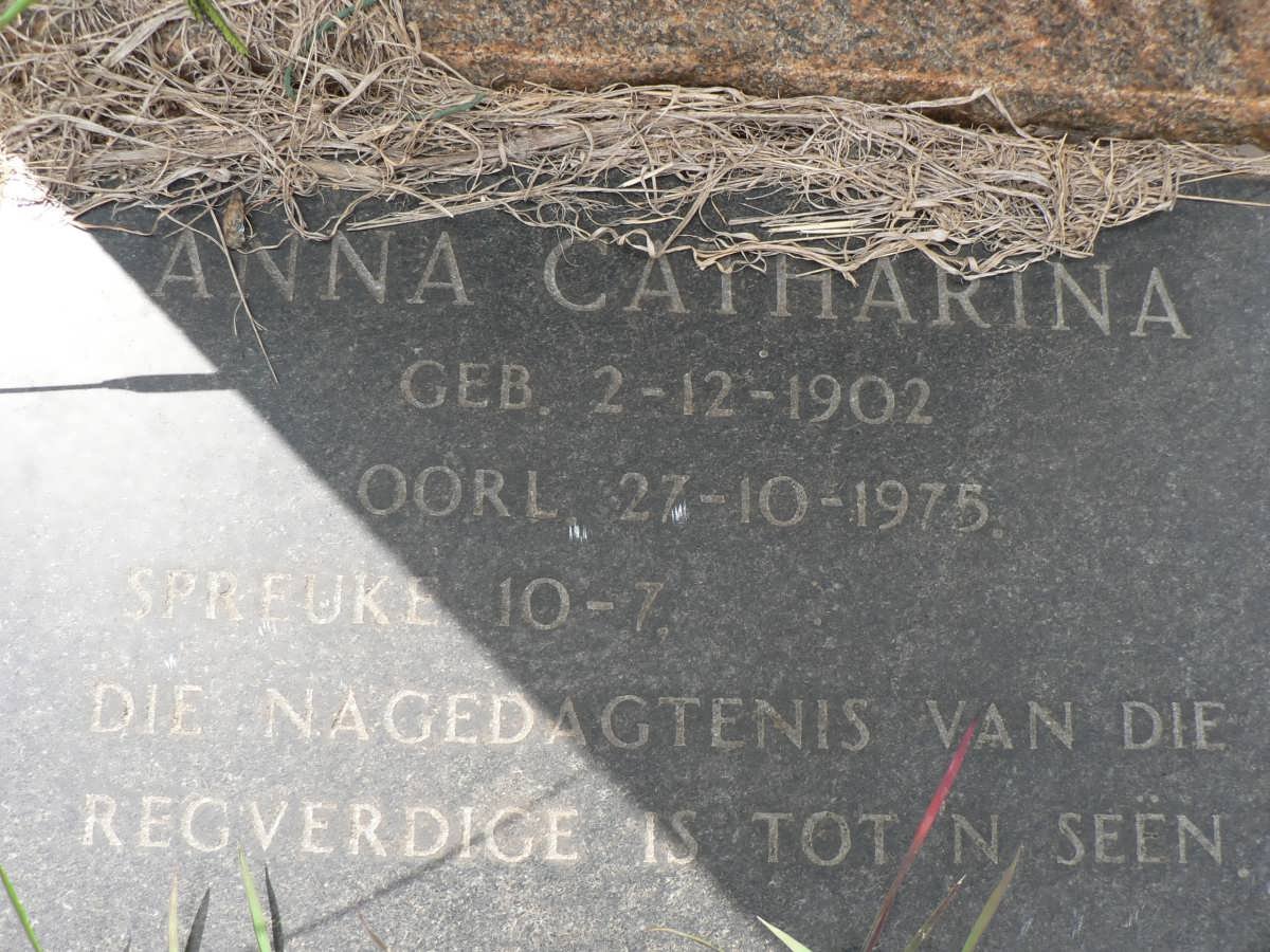 LOUW Anna Catharina 1902-1975