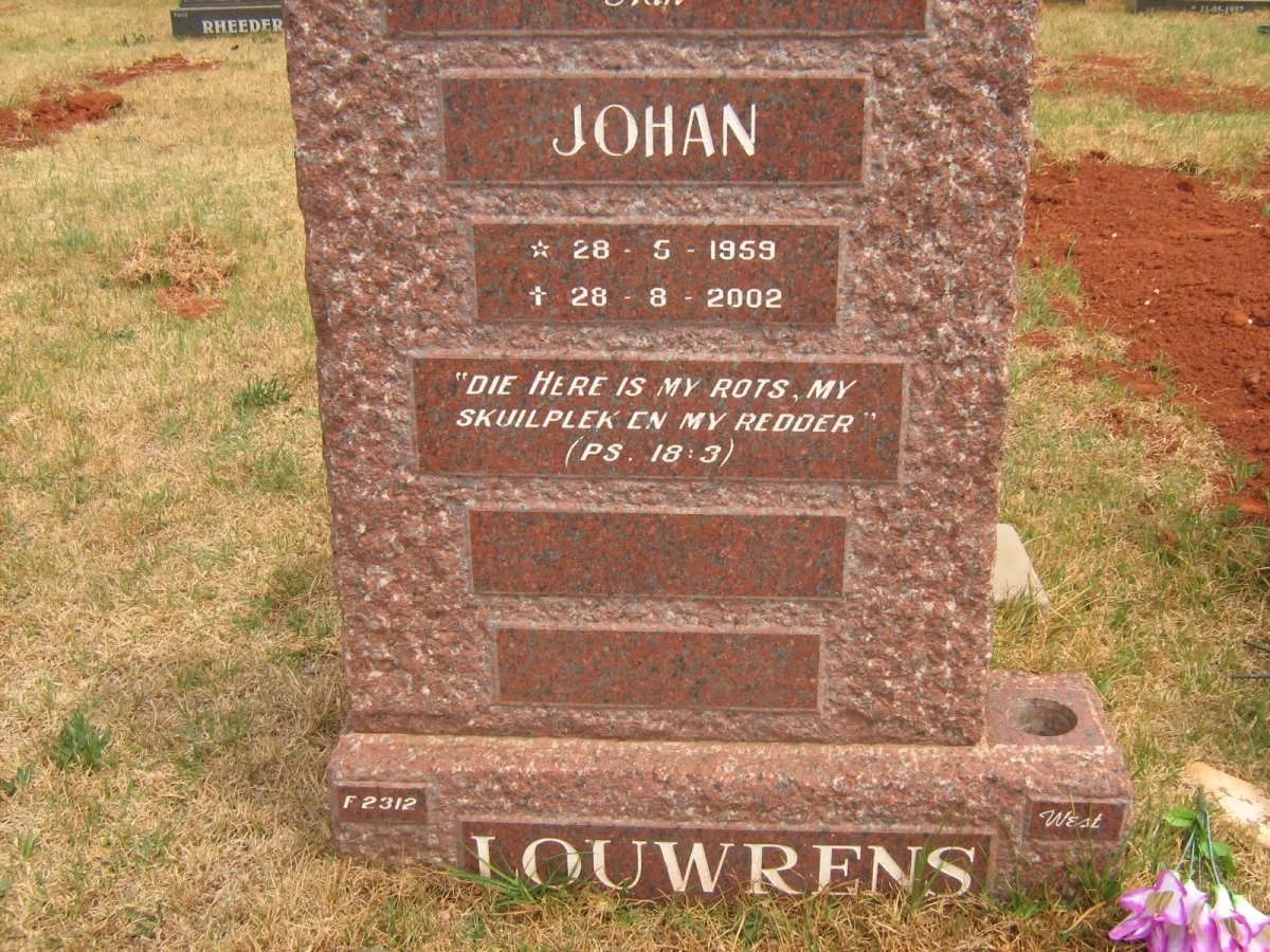 LOUWRENS Johan 1959-2002