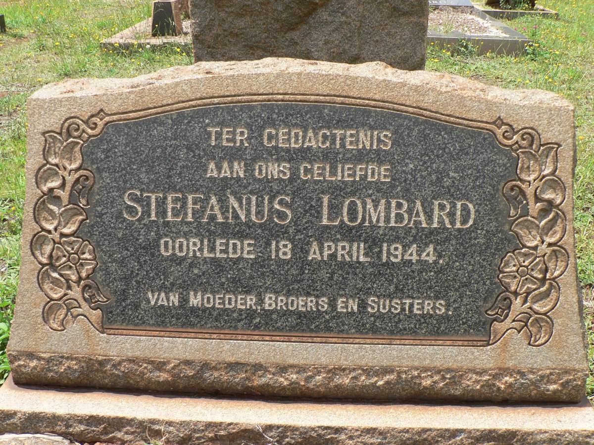 LOMBARD Stefanus -1944
