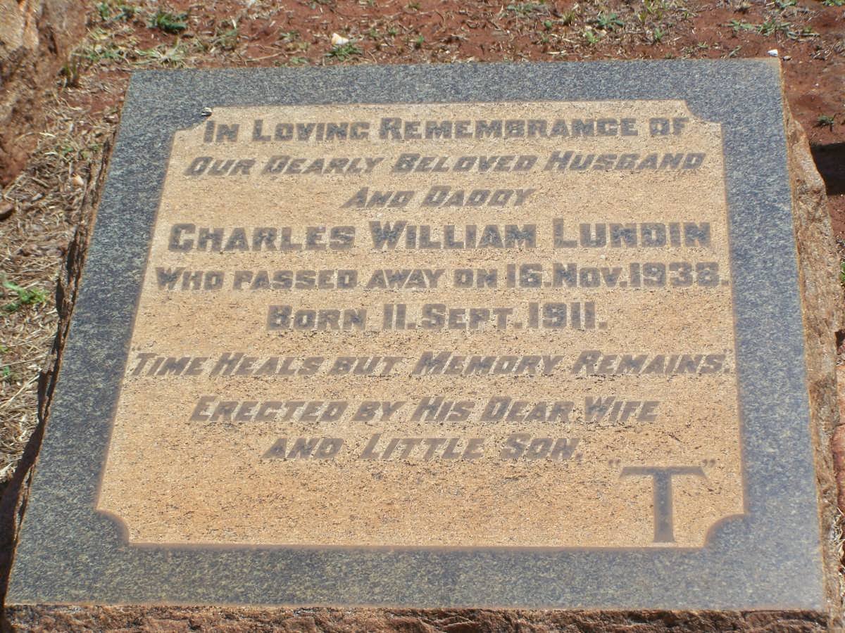 LUNDIN Charles William 1911-1938