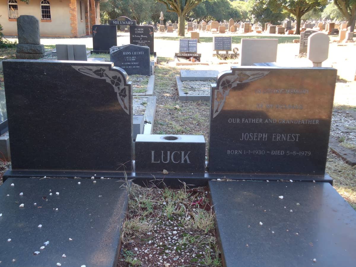 LUCK Joseph Ernest 1930-1979
