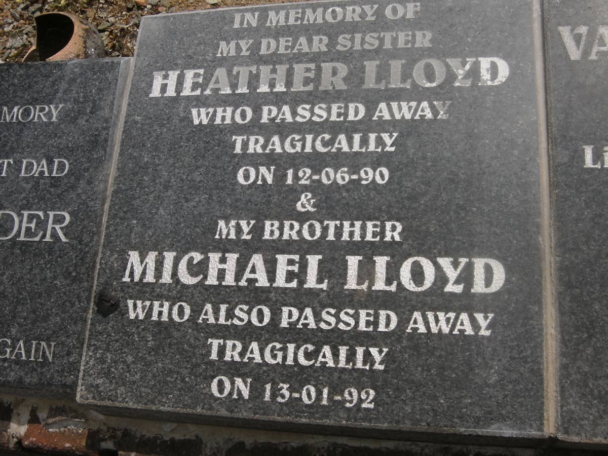 LLOYD Michael -1992 &amp; Heather -1990