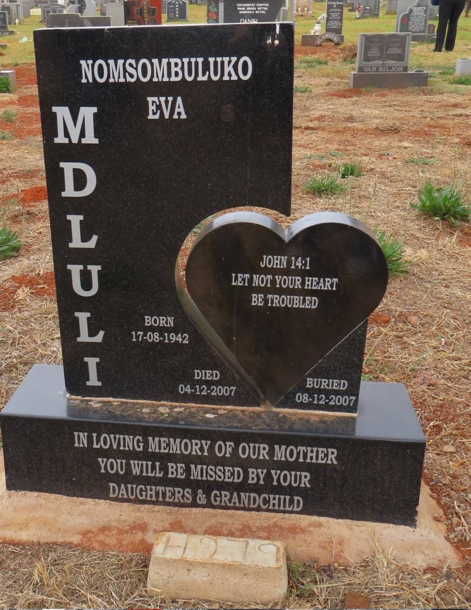 MDLULI Nomsombuluko Eva 1942-2007