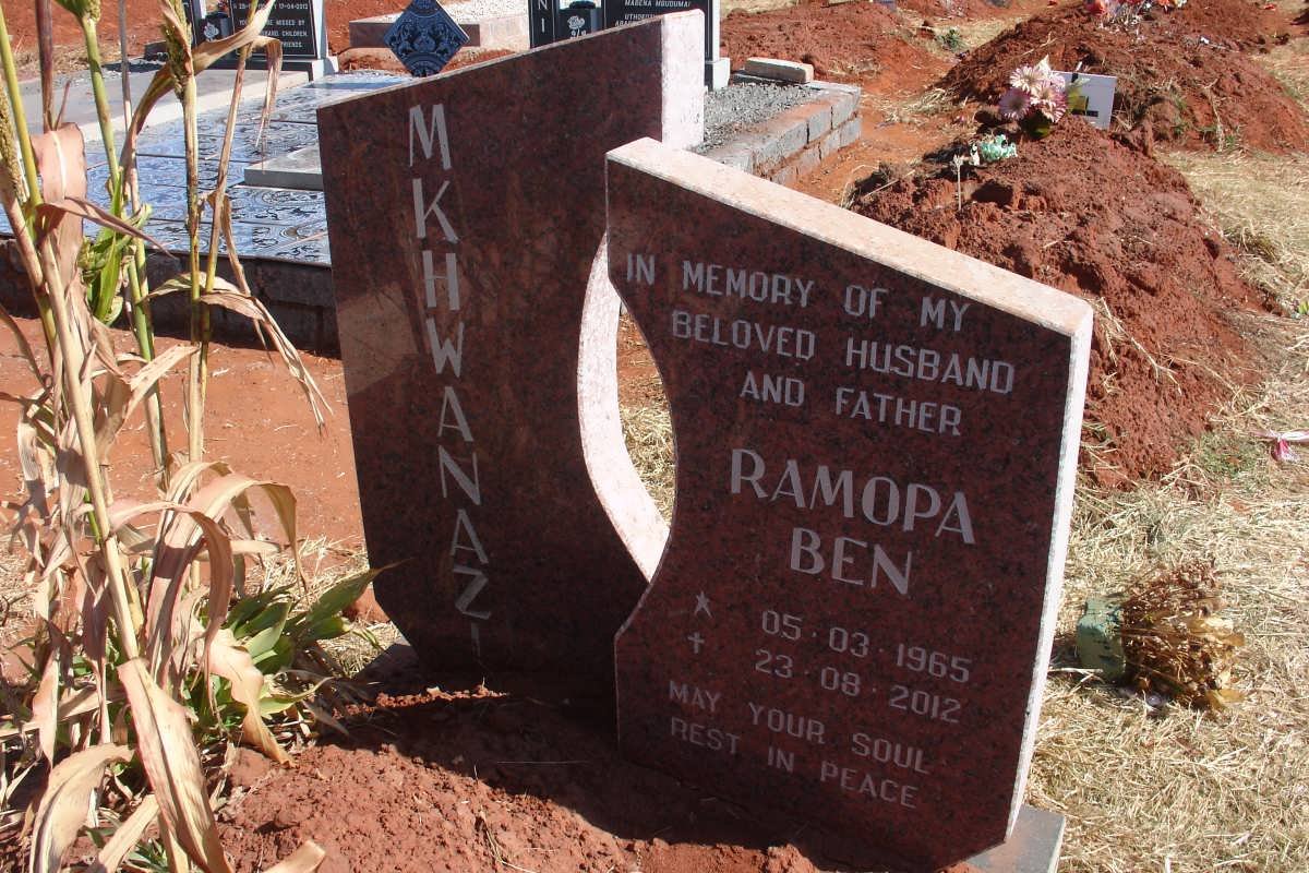 MKHWANAZI Ramopa Ben 1965-2012