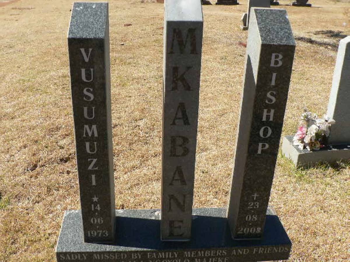 MKABANE Vusumuzi Bishop 1973-2008