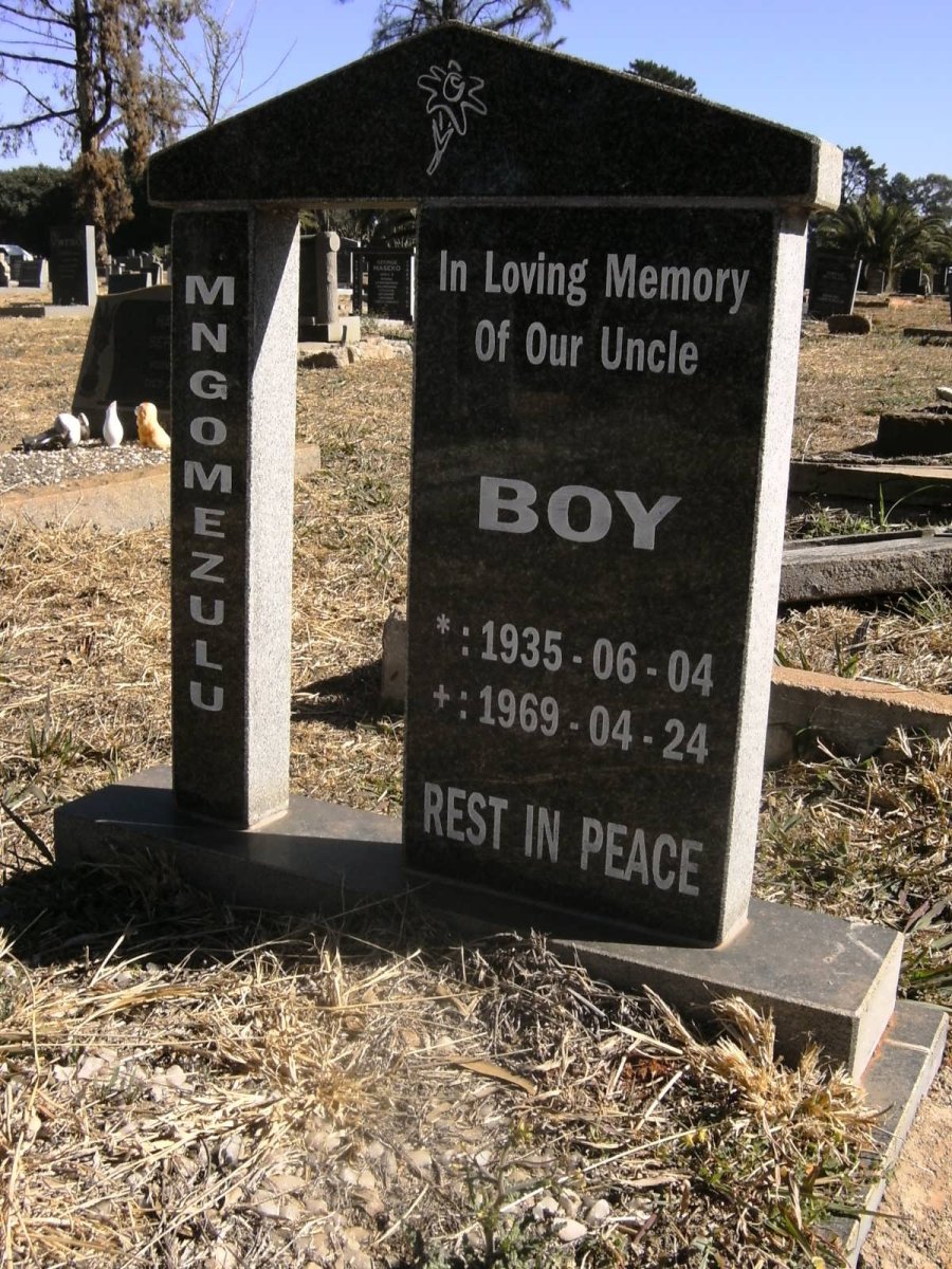 MNGOMEZULU Boy 1935-1969