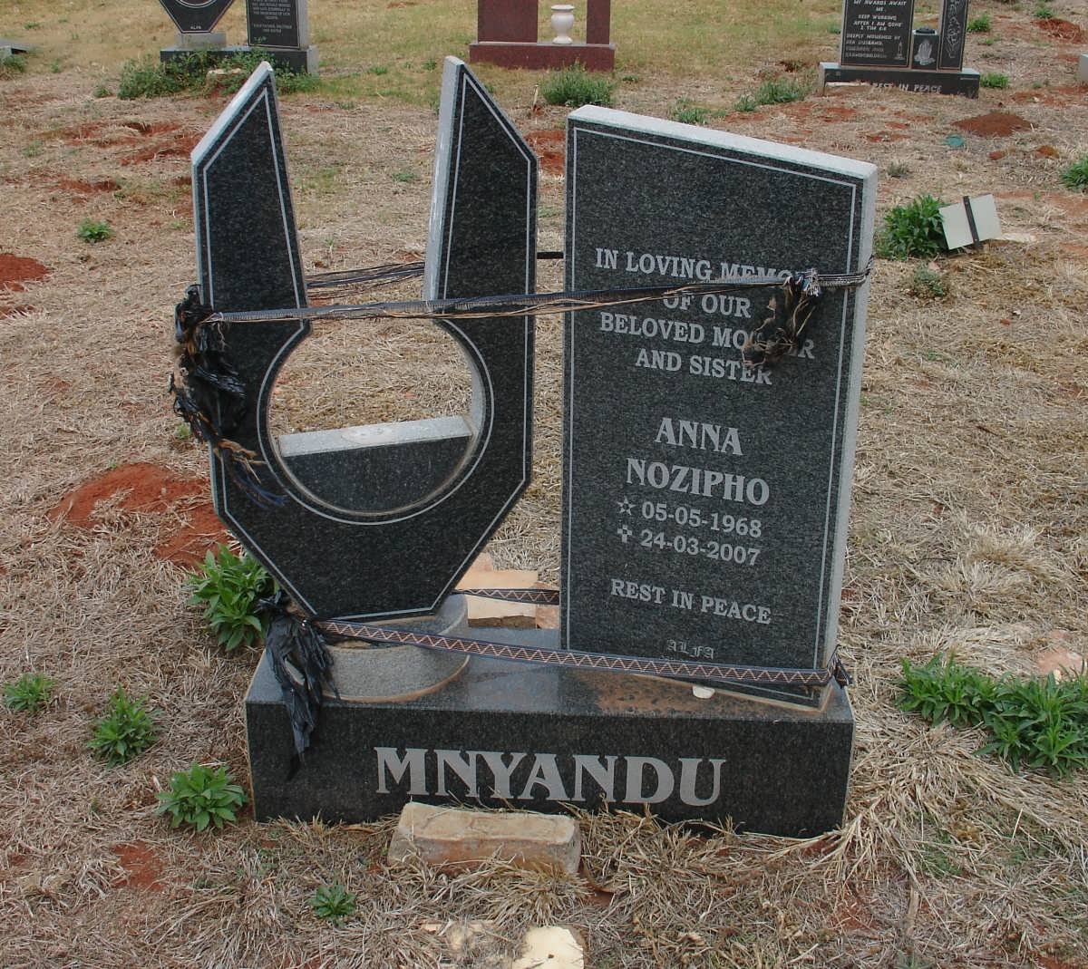 MNYANDU Anna Nozipho 1968-2007