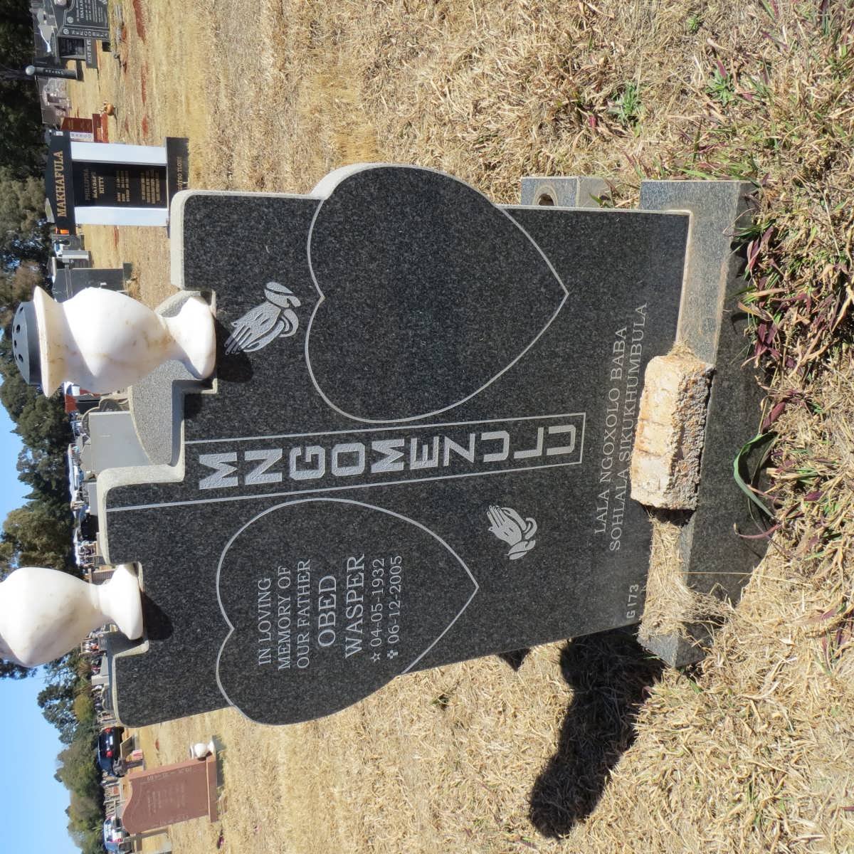 MNGOMEZULU Obed Wasper 1932-2005
