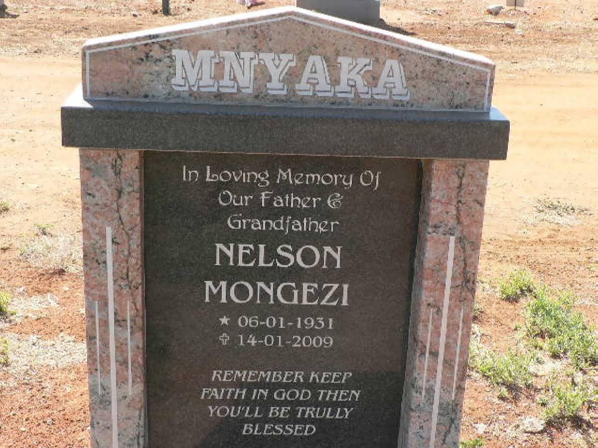 MNYAKA Nelson Mongezi 1931-2009