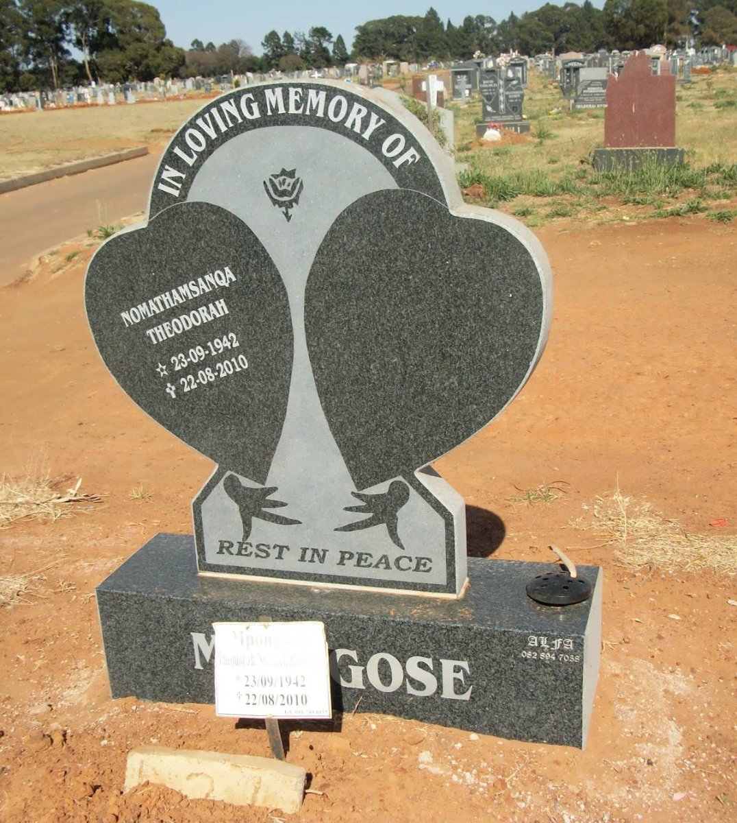 MPO?GOSE Nomathamsanqa Theodorah 1942-2010