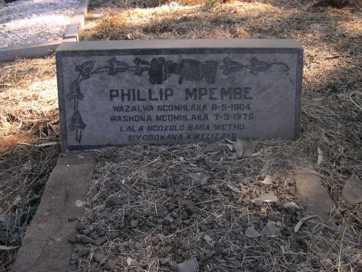 MPEMBE Phillip 1904-1975