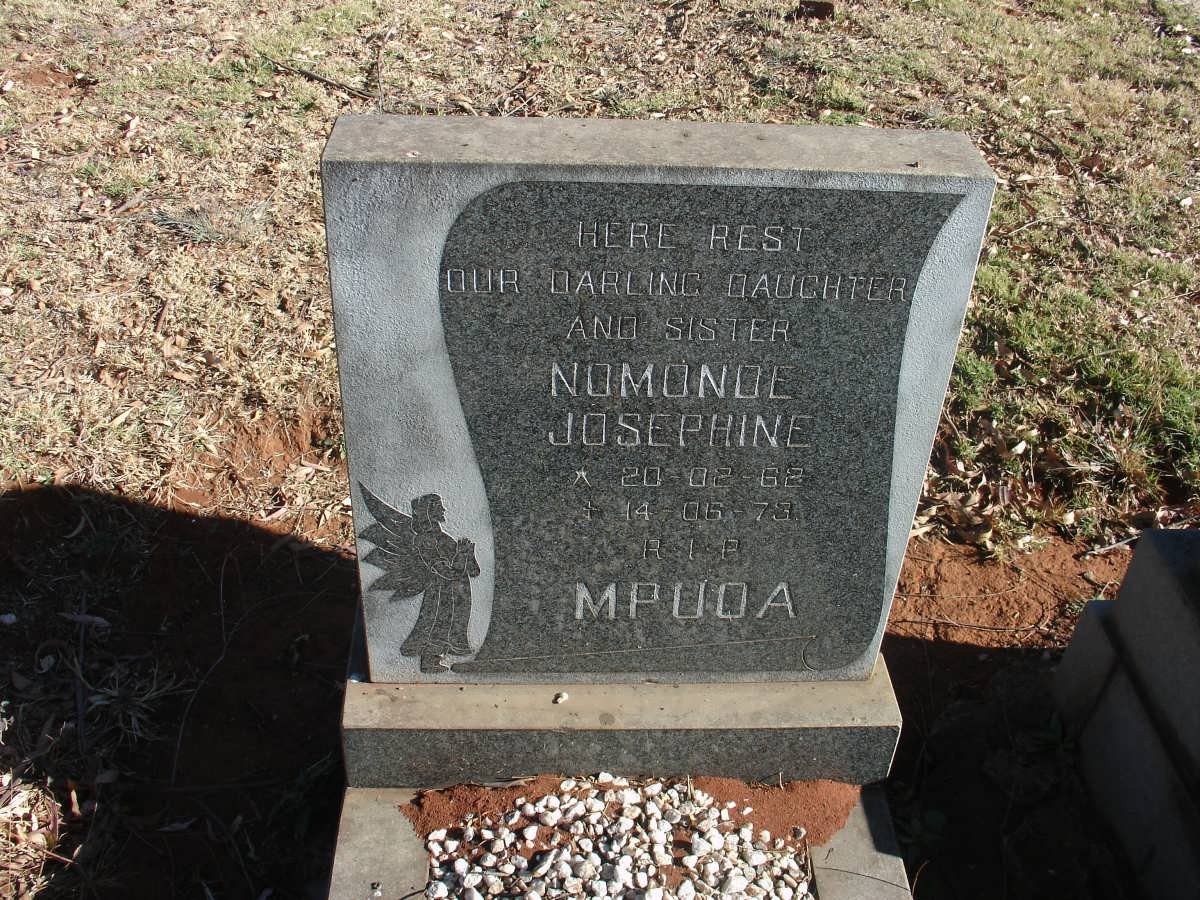 MPUOA Nomonde Josephine 1962-1973