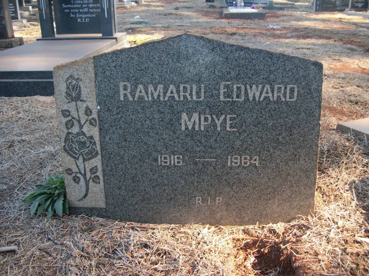 MPYE Ramaru Edward 1916-1964