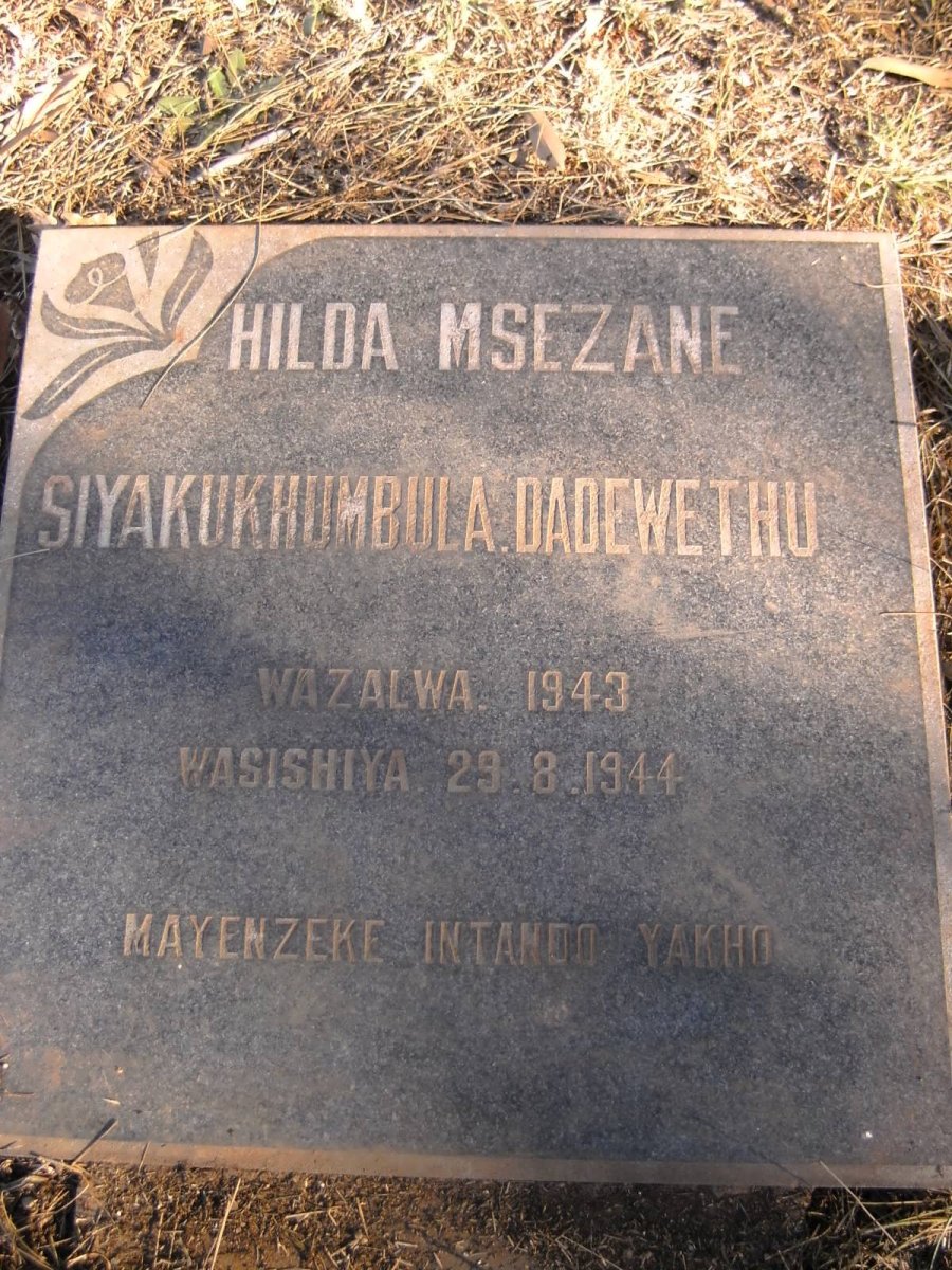 MSEZANE Hilda 1943-1944