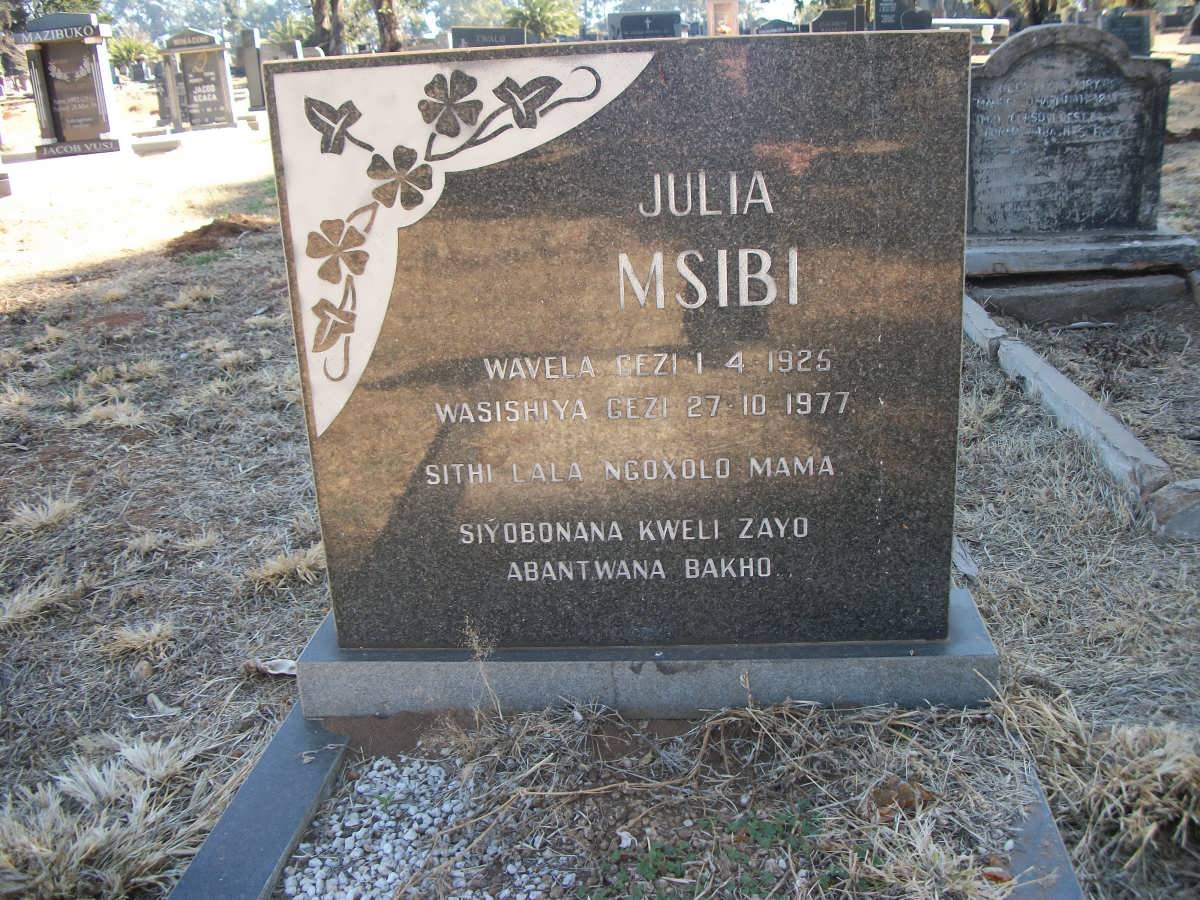 MSIBI Julia 1925-1977