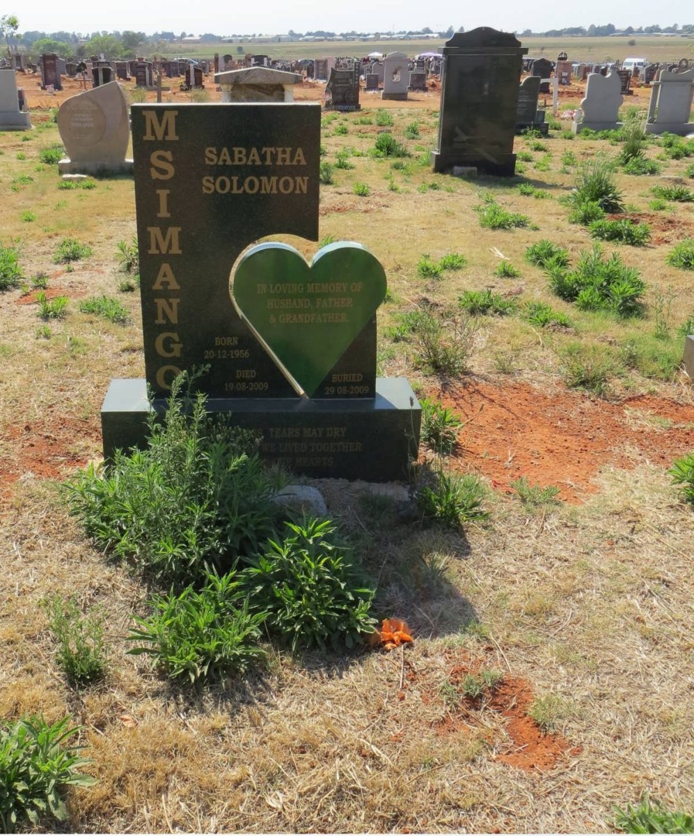 MSIMANGO Sabatha Solomon 1956-2009