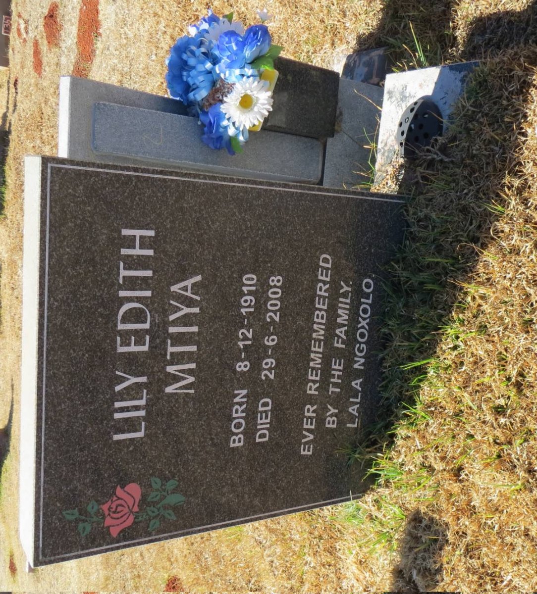 MTIYA Lily Edith 1910-2008