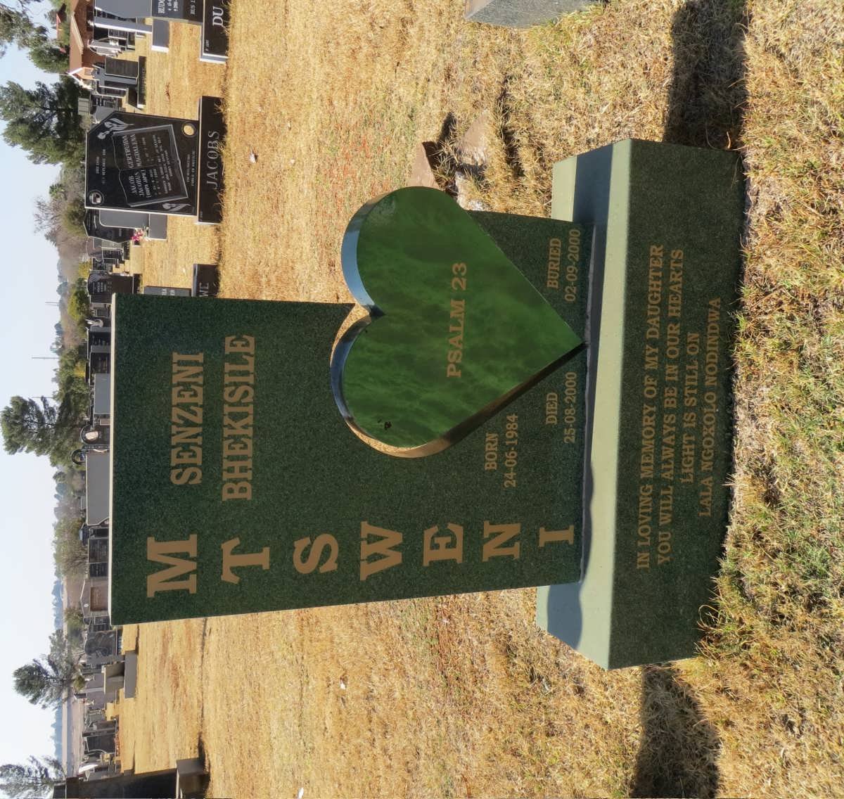 MTSWENI Senzeni Bhekisile 1984-2000
