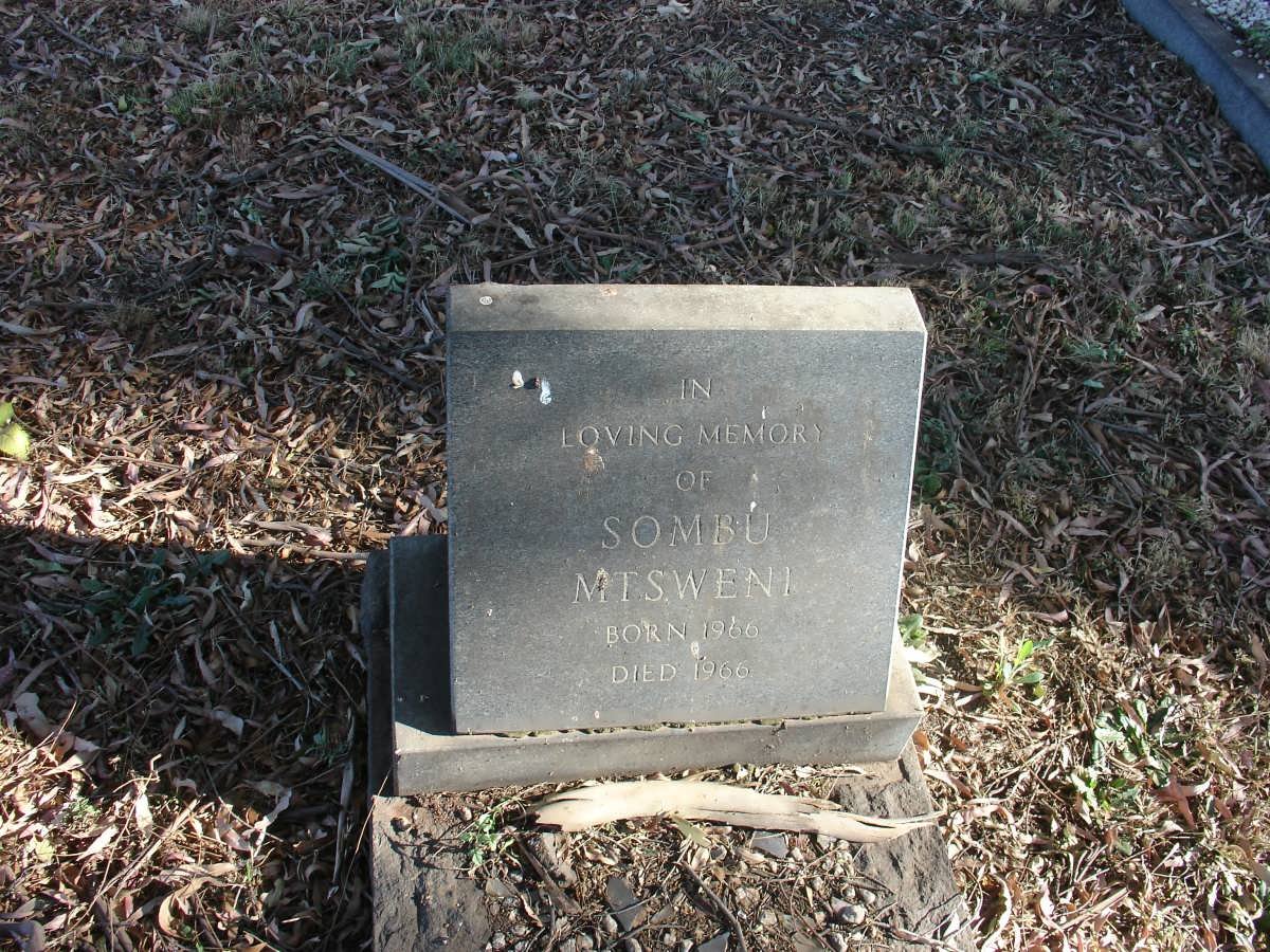 MTSWENI Sombu 1966-1966