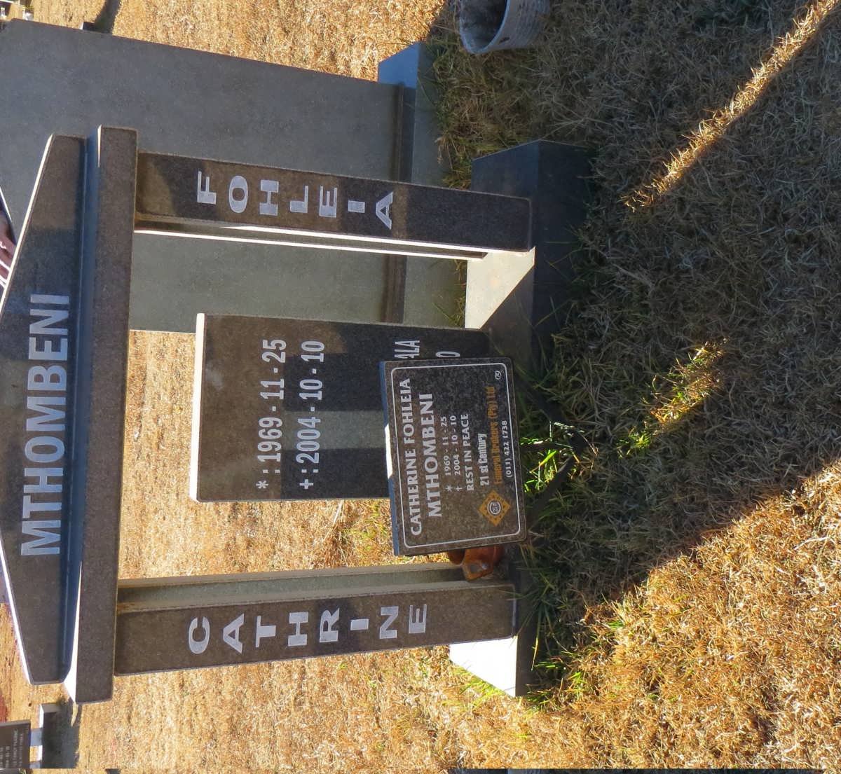 MTHOMBENI Cathrine Fohleia 1969-2004