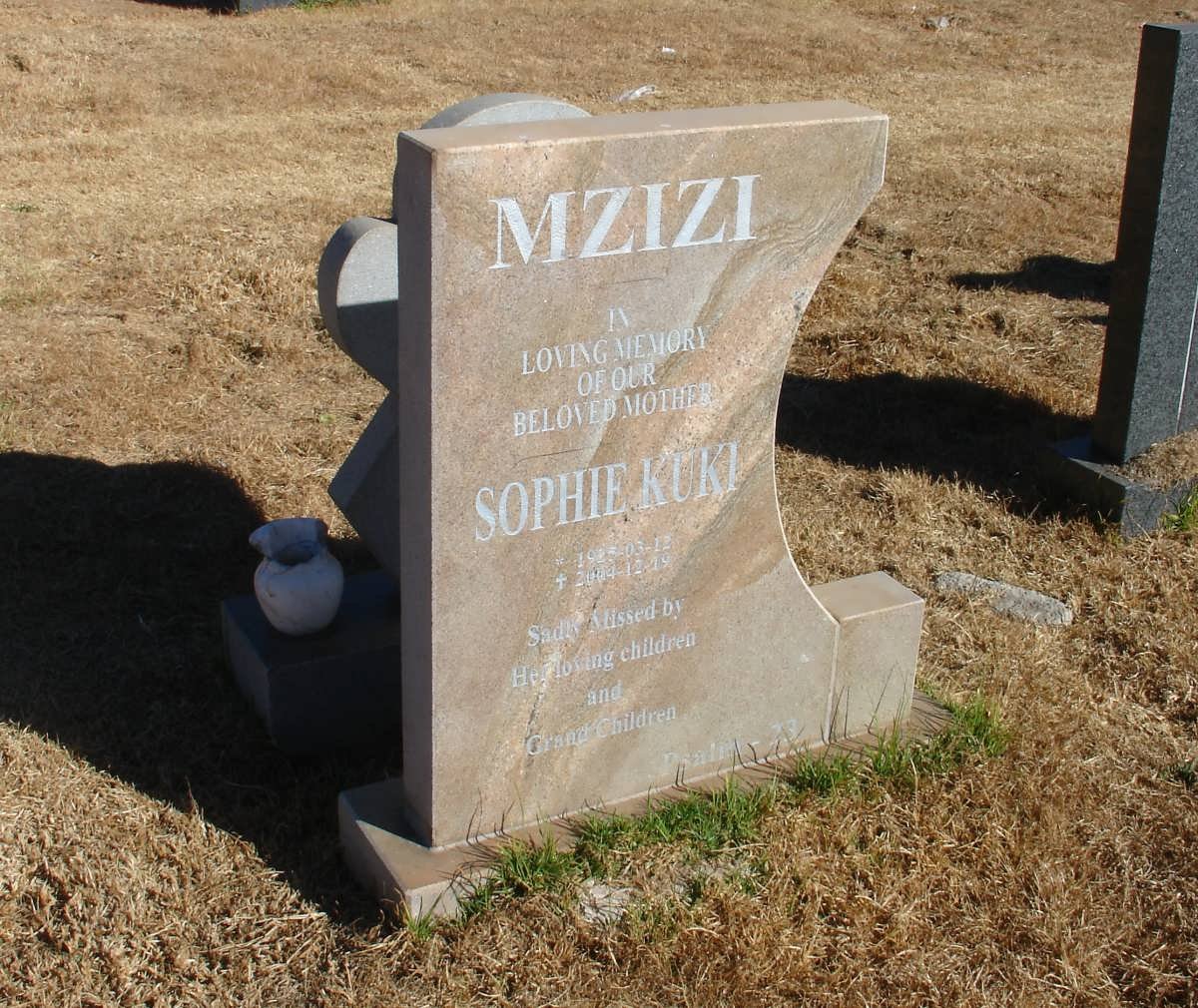 MZIZI Sophie Kuki 1928-2004