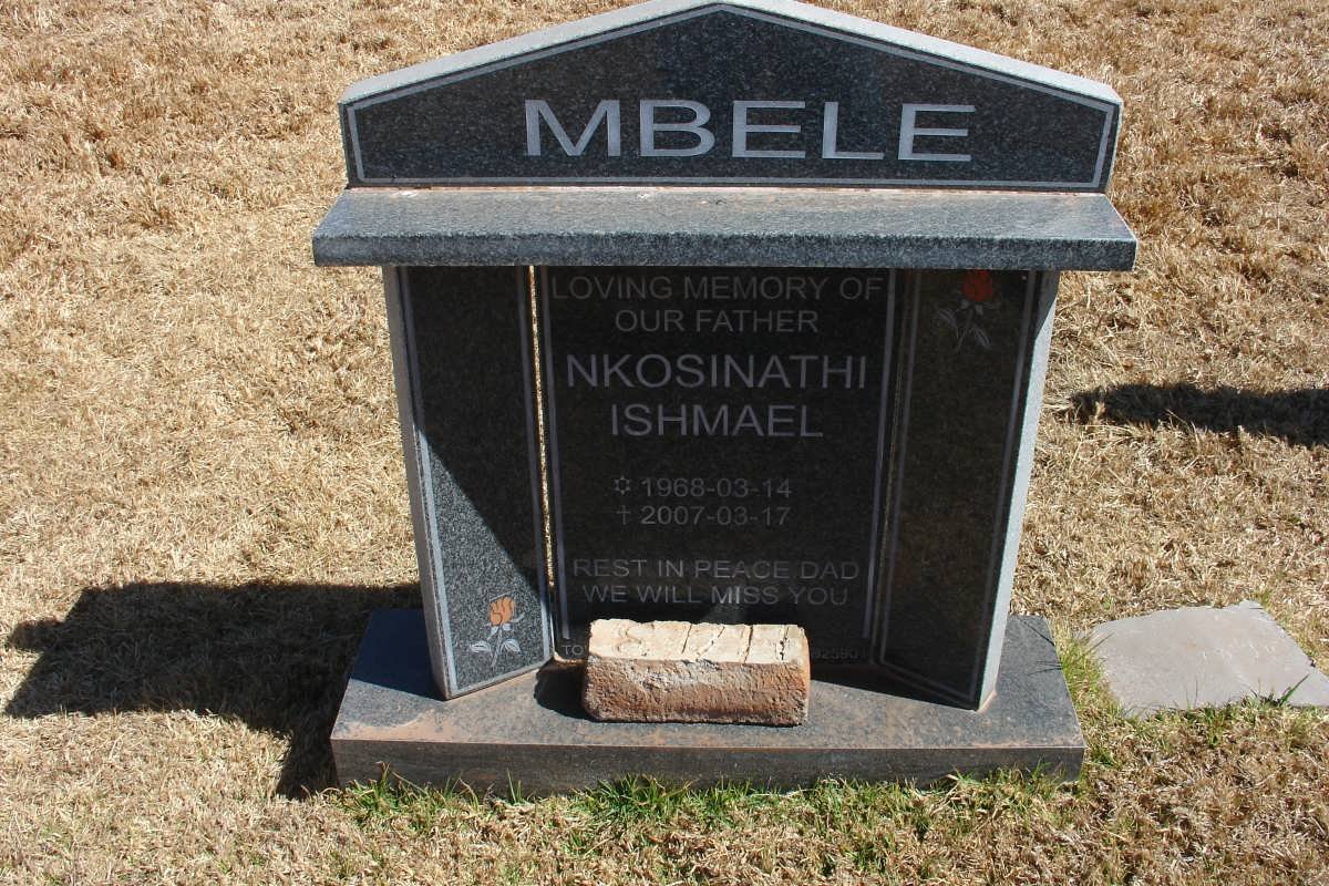 MBELE Nkosinathi Ishmael 1968-2007