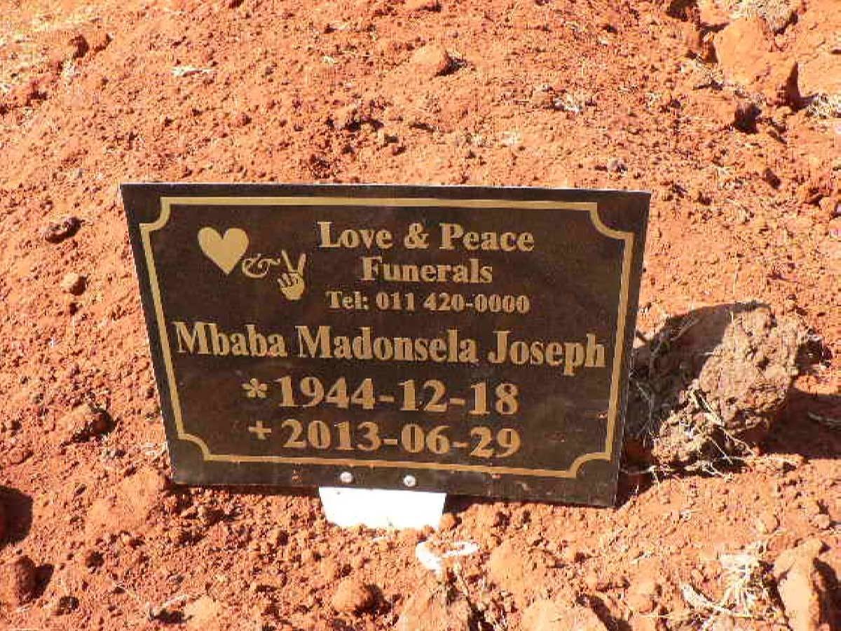 MBABA Madonsela Joseph 1944-2013