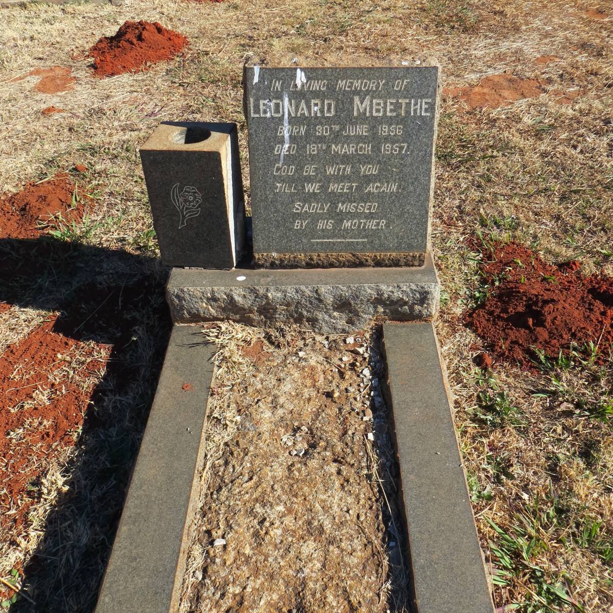MBETHE Leonard 1956-1957