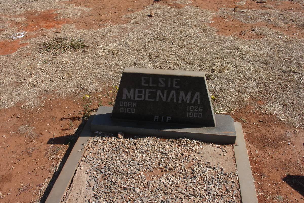 MBENAMA Elsie 1926-1980