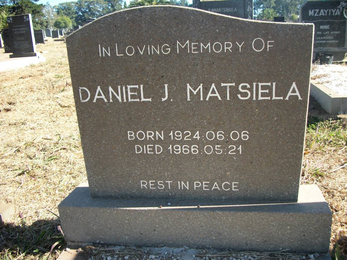 MATSIELA Daniel J. 1924-1966