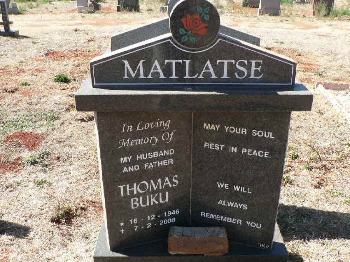 MATLATSE Thomas Buku 1946-2008