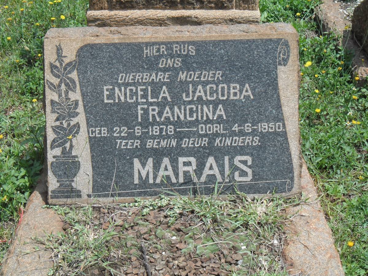 MARAIS Engela Jacoba Francina 1878-1950