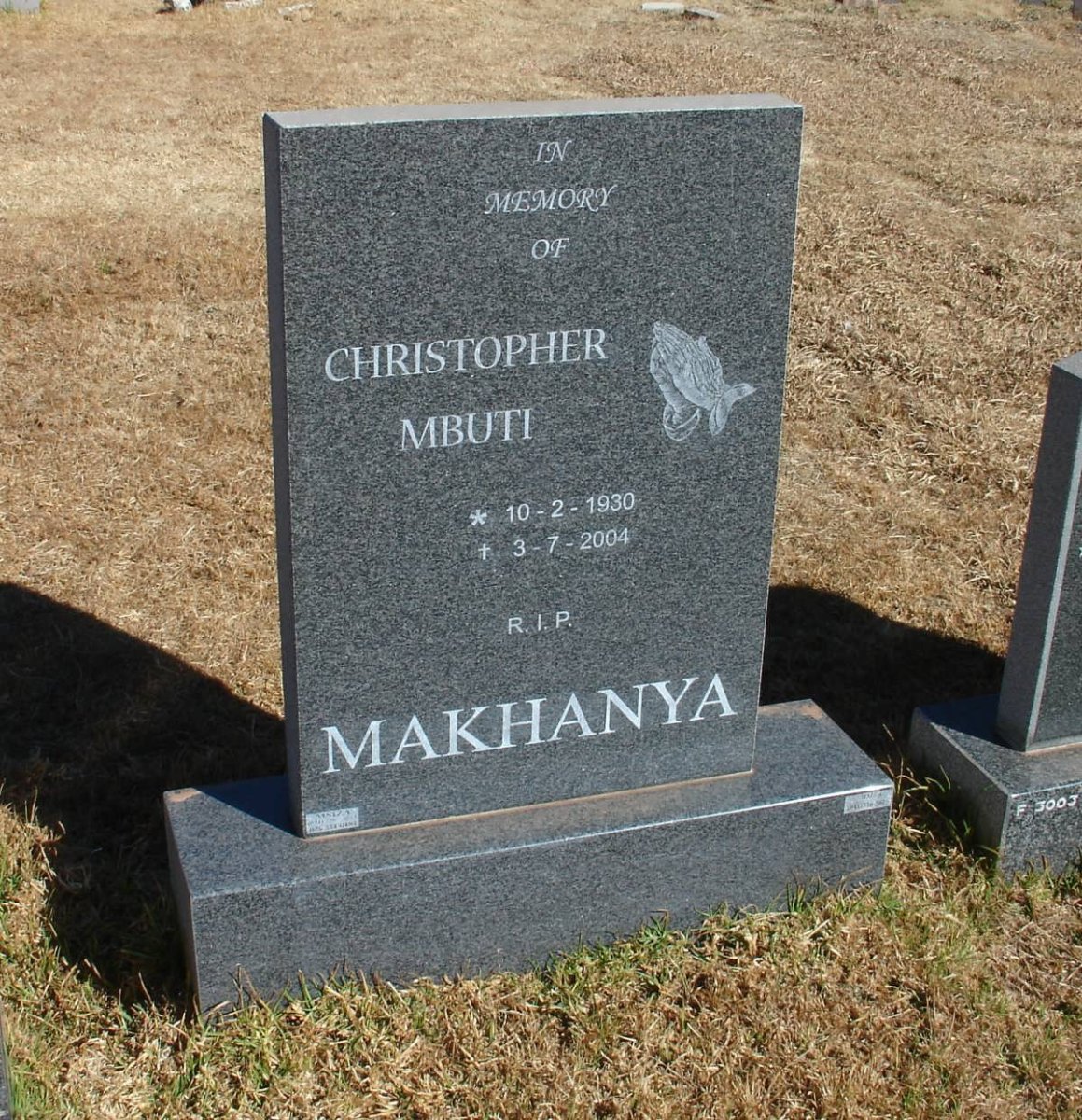 MAKHANYA Christopher Mbuti 1930-2004