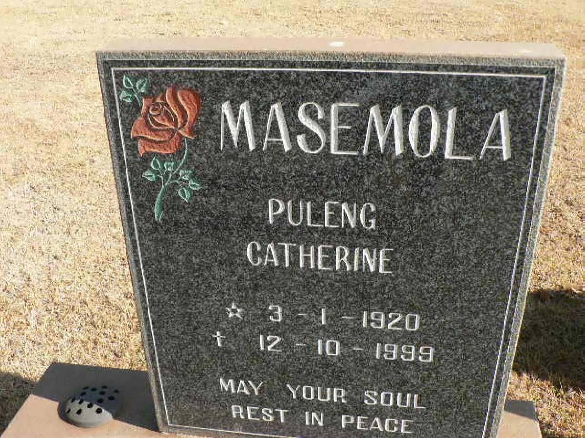 MASEMOLA Puleng Catherine 1920-1999