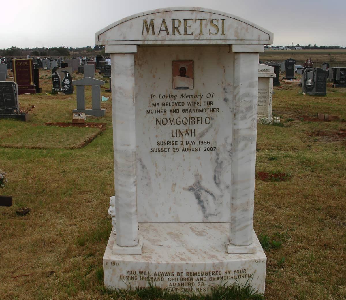 MARETSI Nomgqibelo Linah 1956-2007