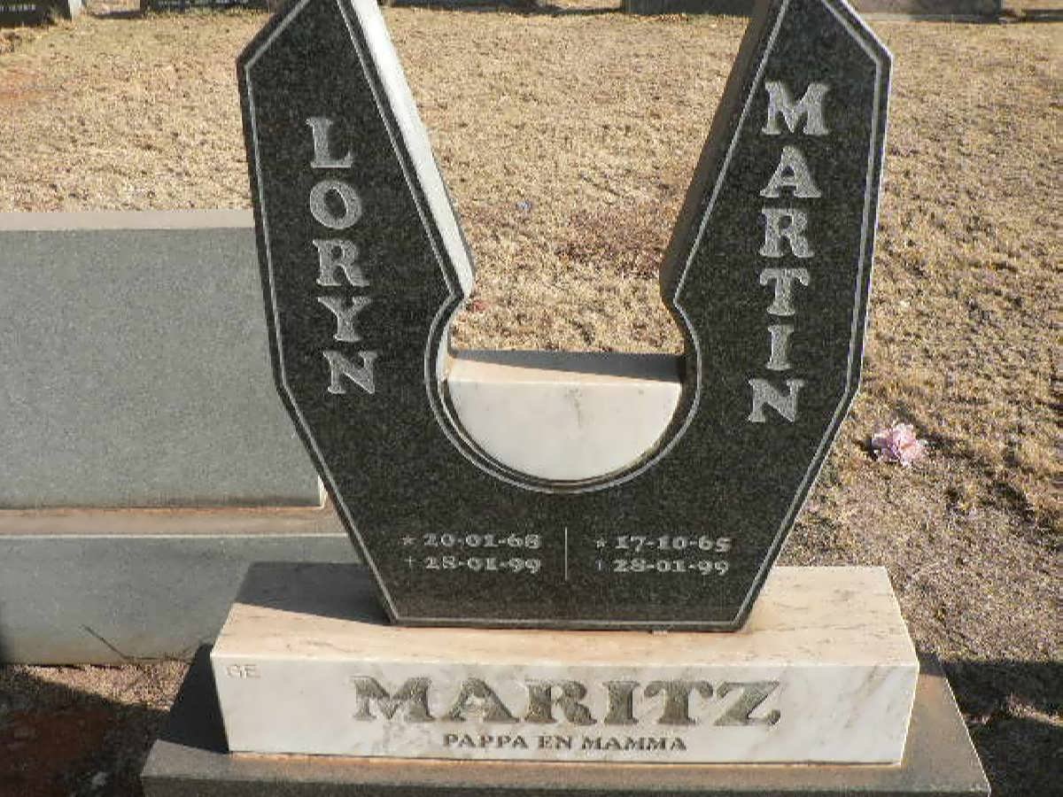 MARITZ Martin 1965-1999 &amp; Loryn 1968-1999