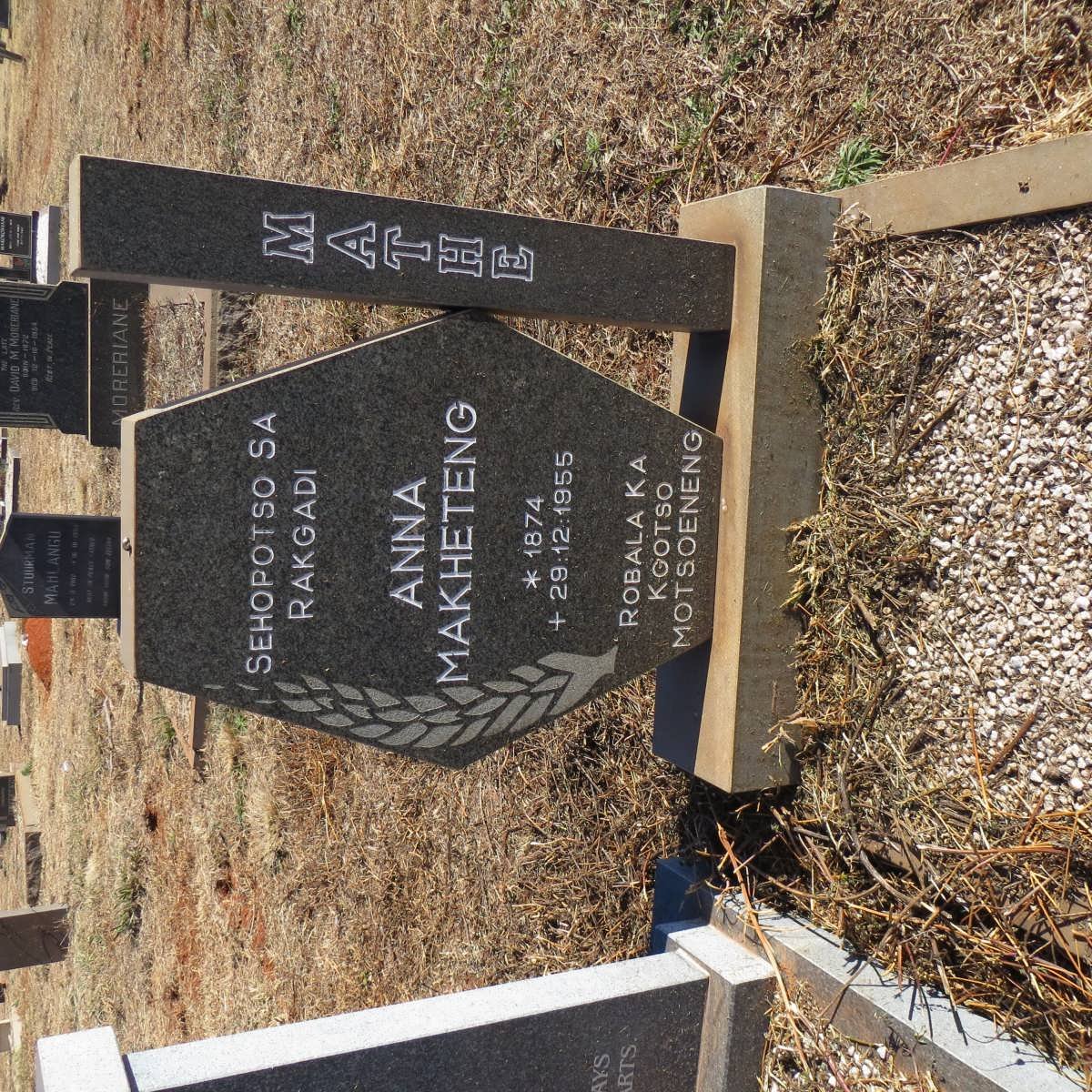 MATHE Anna Makheteng 1874-1955