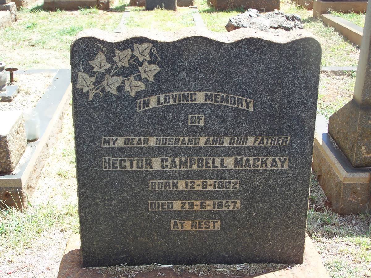 MACKAY Hector Campbell 1882-1947