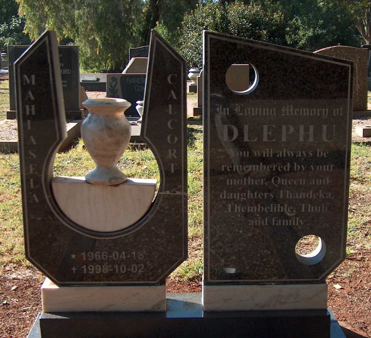 MAHLASELA Dlephu 1966-1988