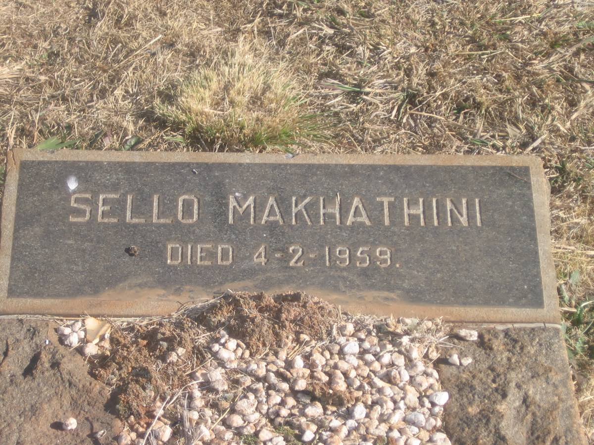 MAKHATHINI Sello -1959