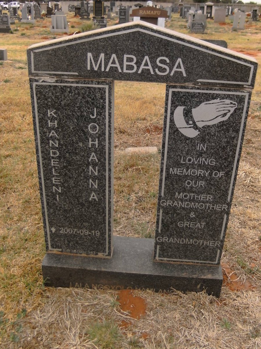 MABASA Khandeleni Johanna -2007