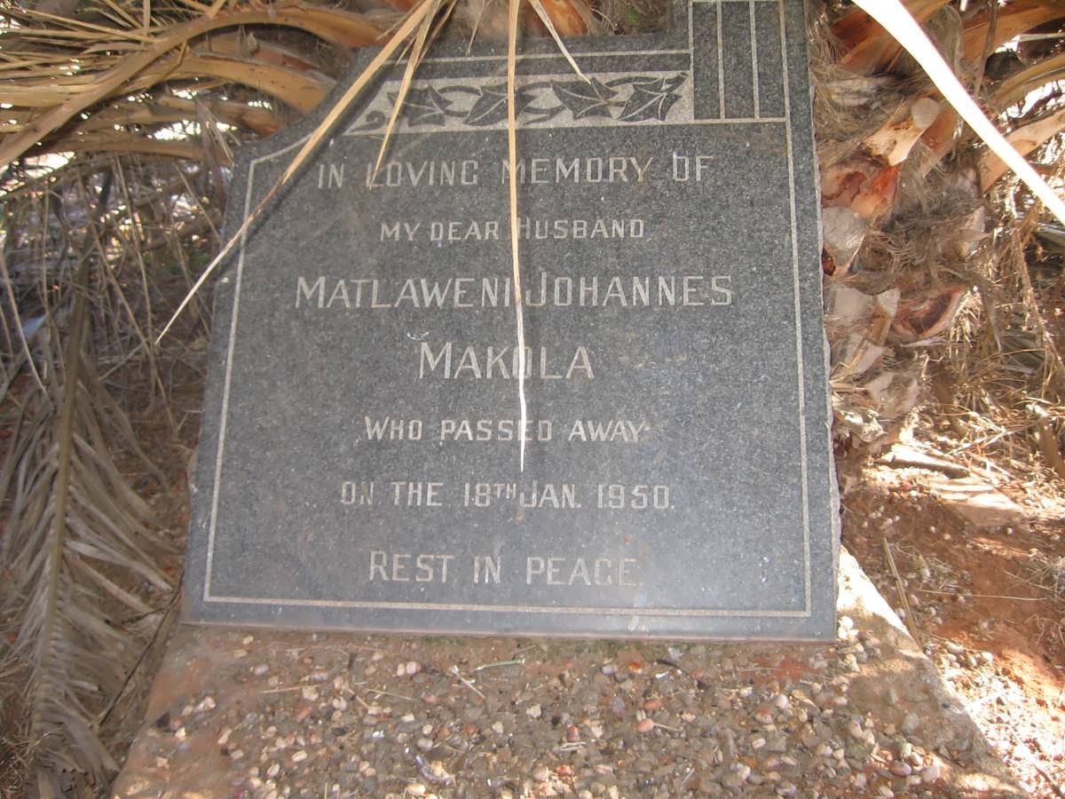 MAKOLA Matlaweni Johannes -1950