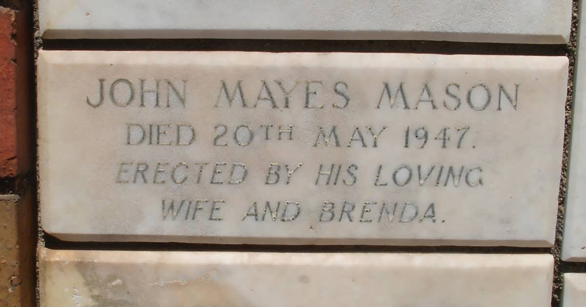 MASON John Mayes -1947