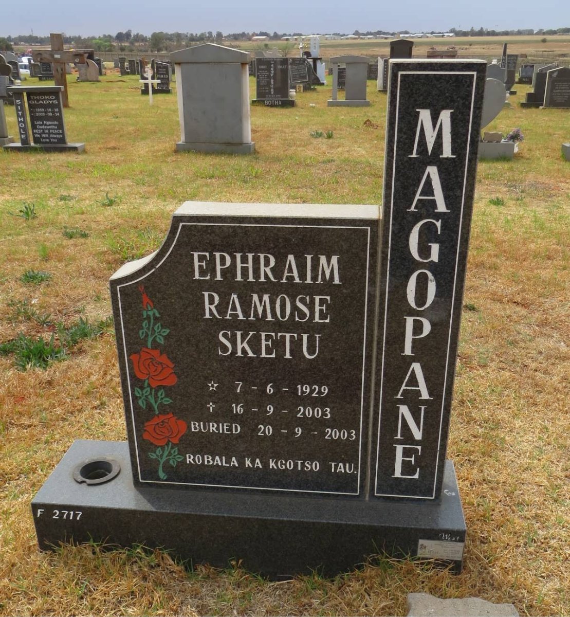 MAGOPANI Ephraim Ramose Sketu 1929-2003