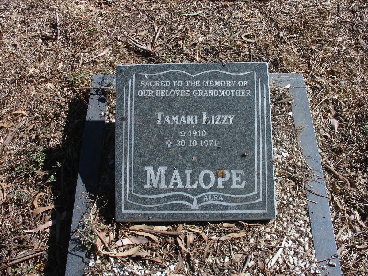 MALOPE Tamari Lizzy 1910-1971