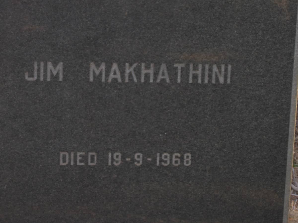MAKHATHINI Jim -1968